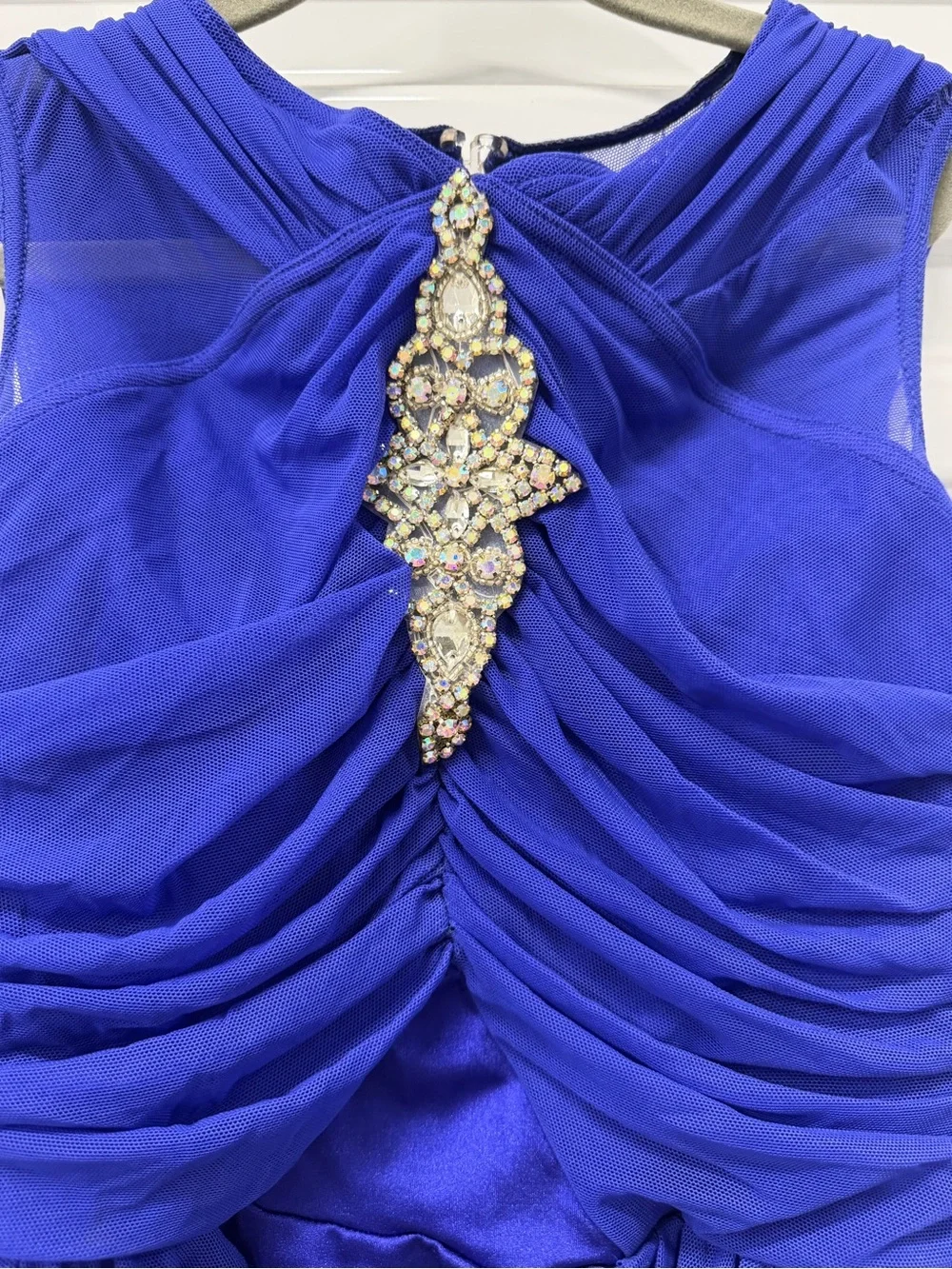 Weissman Royal Blue Girls Dance Costume with Rhinestone Accent